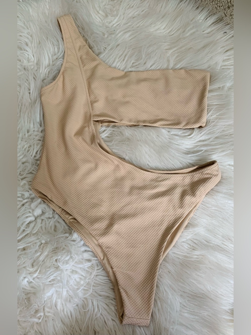 Free People Stone Fox Cypress One Piece Swimsuit Cream Size Large